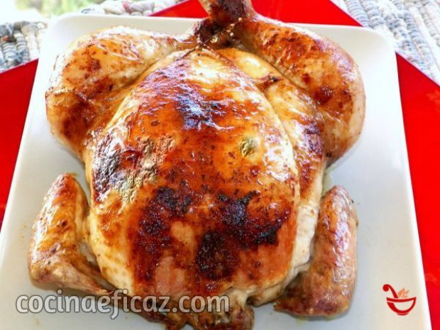 pollo al horno con mostaza