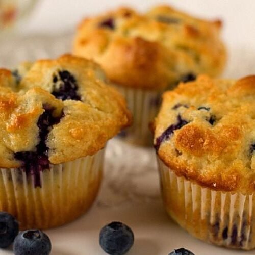 Exquisitos muffins de arandanos receta casera - Cocina Eficaz