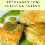 Alcachofas rebozadas con crema de acelgas
