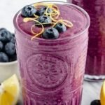 Batido de limón y arándanos