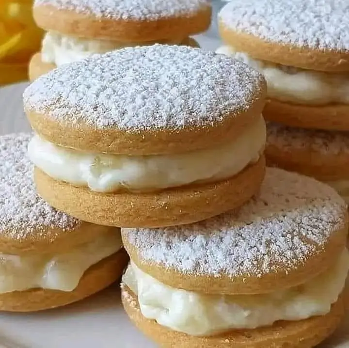 galletas rellenas con crema de limon